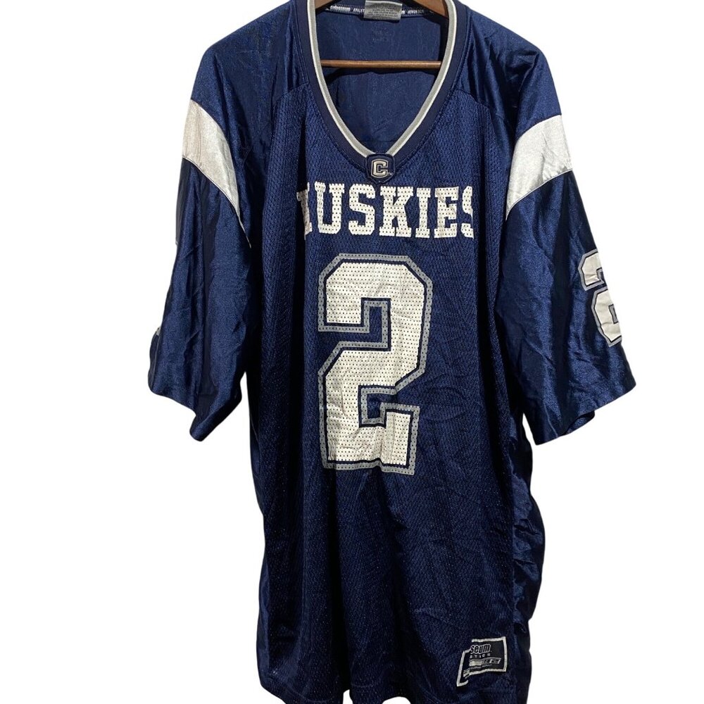 Men’s Colosseum Blue UConn Huskies #2 Jersey 100% Polyester Size XXL